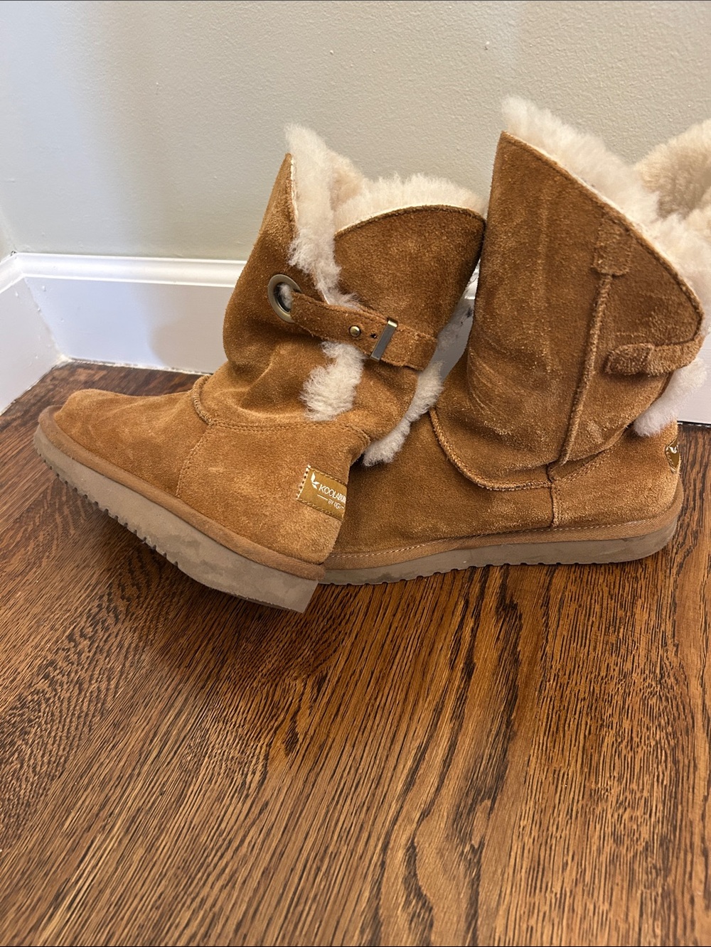 Koolaburra Chestnut Suede Shearling Boot